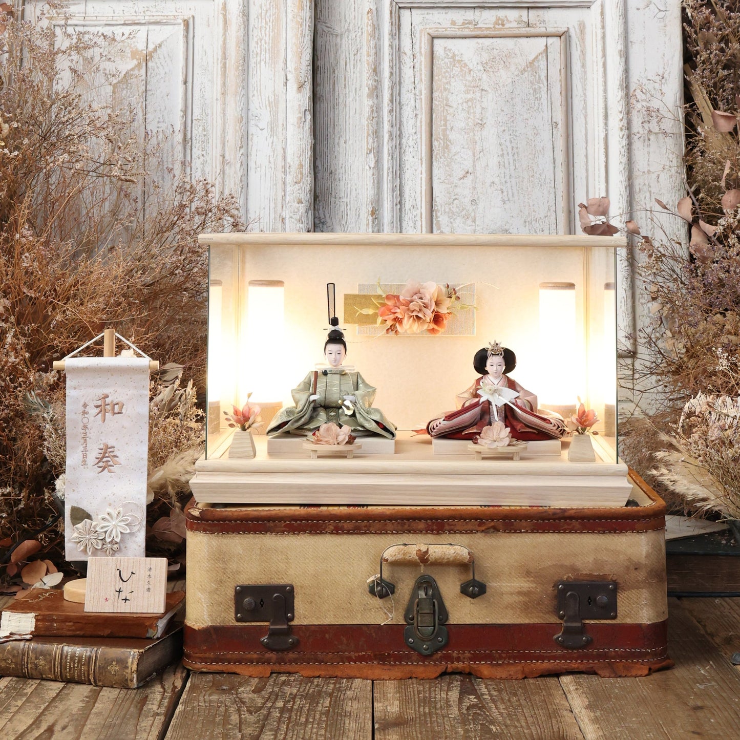 清水久遊作　紅葉　momiji｜26雛人形ケース飾り