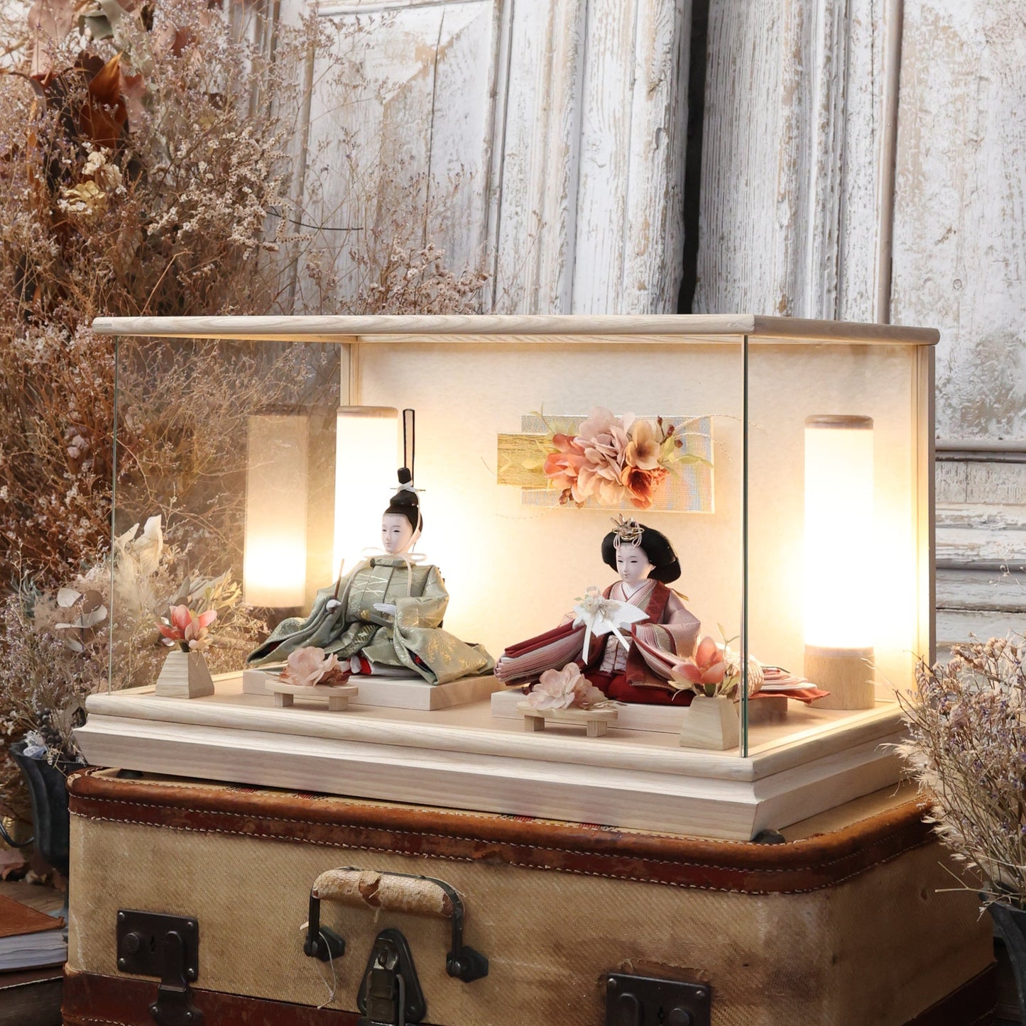 清水久遊作　紅葉　momiji｜26雛人形ケース飾り
