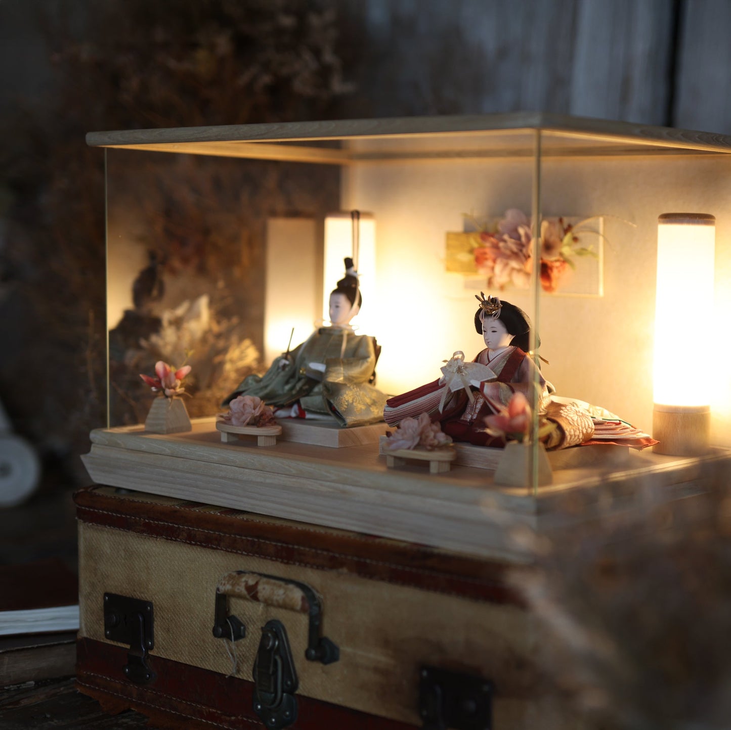 清水久遊作　紅葉　momiji｜26雛人形ケース飾り