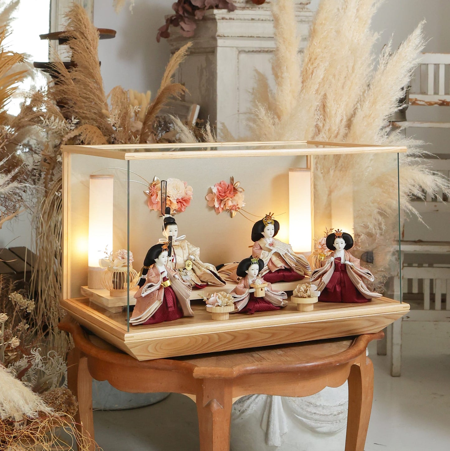 奈央　五人飾り　nao｜26雛人形ケース飾り