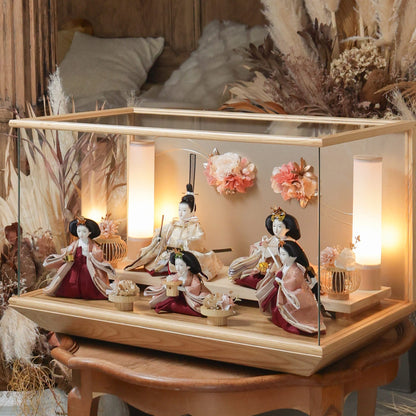 奈央　五人飾り　nao｜26雛人形ケース飾り