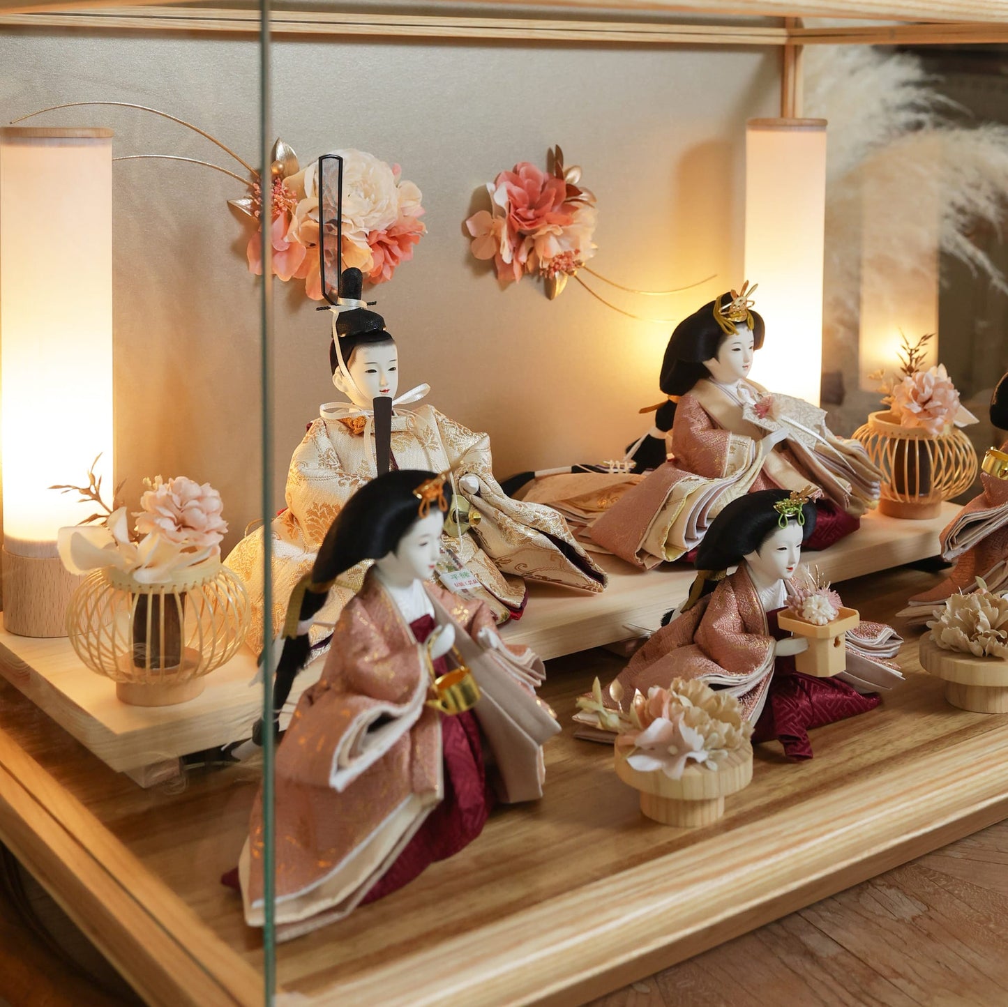 奈央　五人飾り　nao｜26雛人形ケース飾り