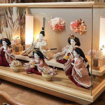 奈央　五人飾り　nao｜26雛人形ケース飾り