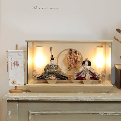 京都西陣袋帯　桜華　ouka｜26雛人形ケース飾り