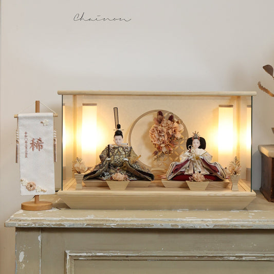 京都西陣袋帯　桜華　ouka｜26雛人形ケース飾り