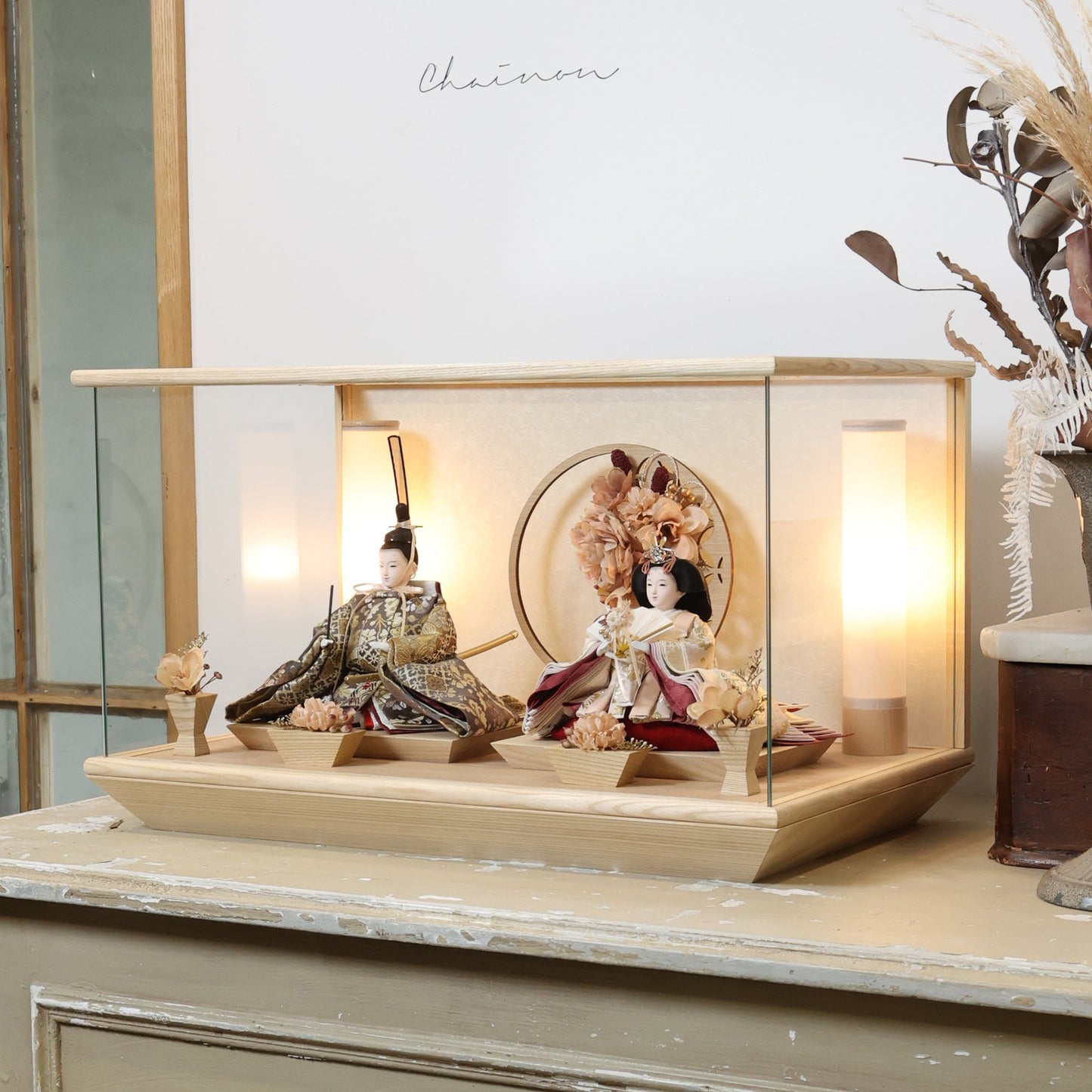 京都西陣袋帯　桜華　ouka｜26雛人形ケース飾り