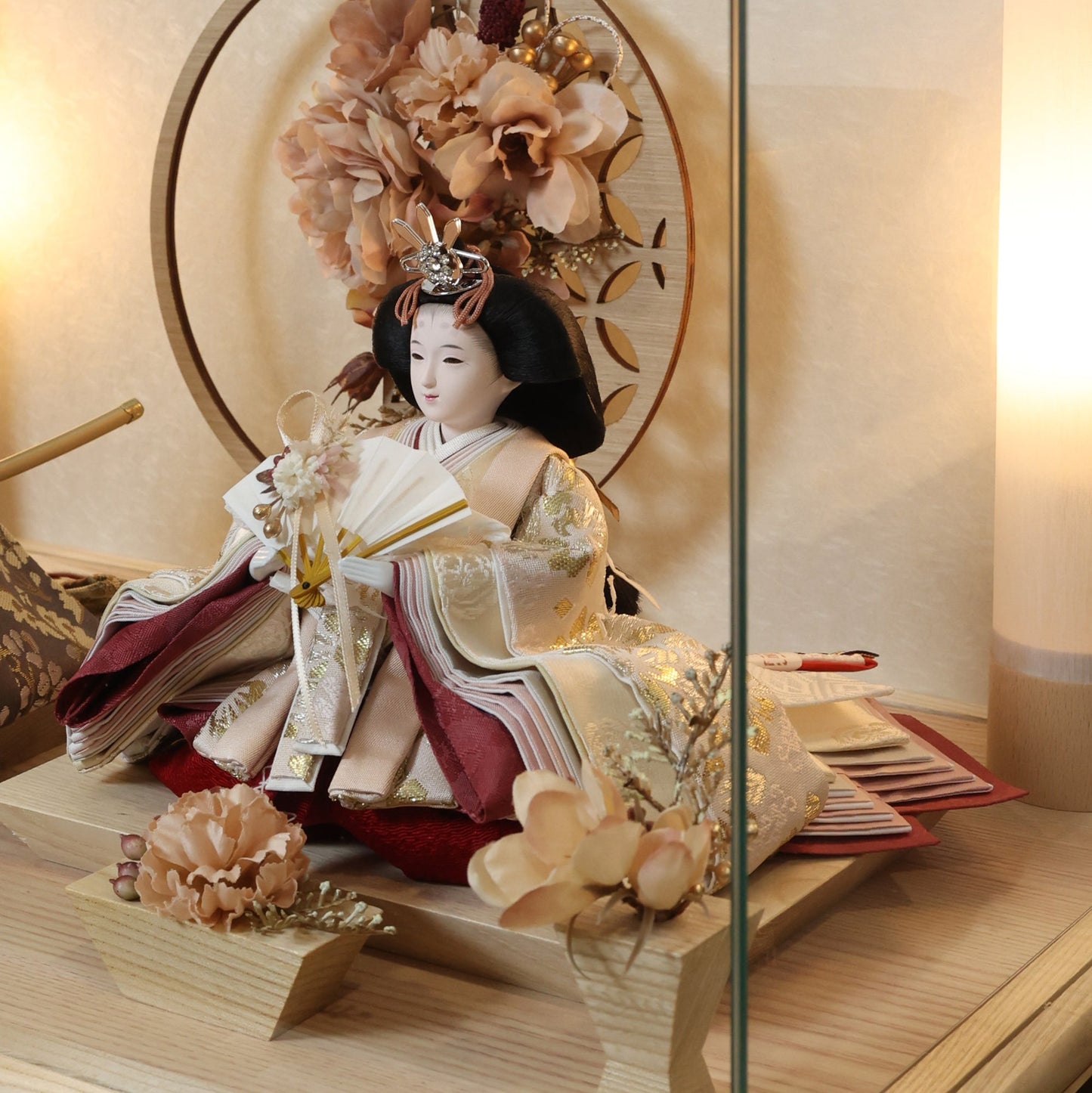 京都西陣袋帯　桜華　ouka｜26雛人形ケース飾り