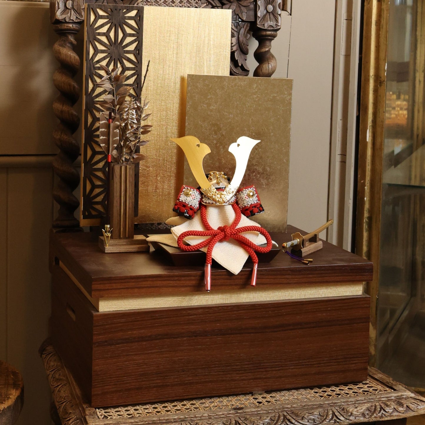 甲冑師「加藤良」作品  蓮 ren | 26祈兜 収納飾り