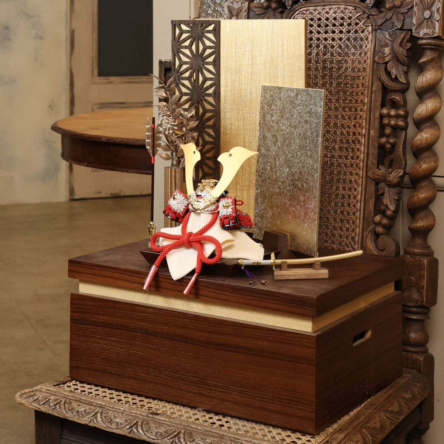 甲冑師「加藤良」作品  蓮 ren | 26祈兜 収納飾り