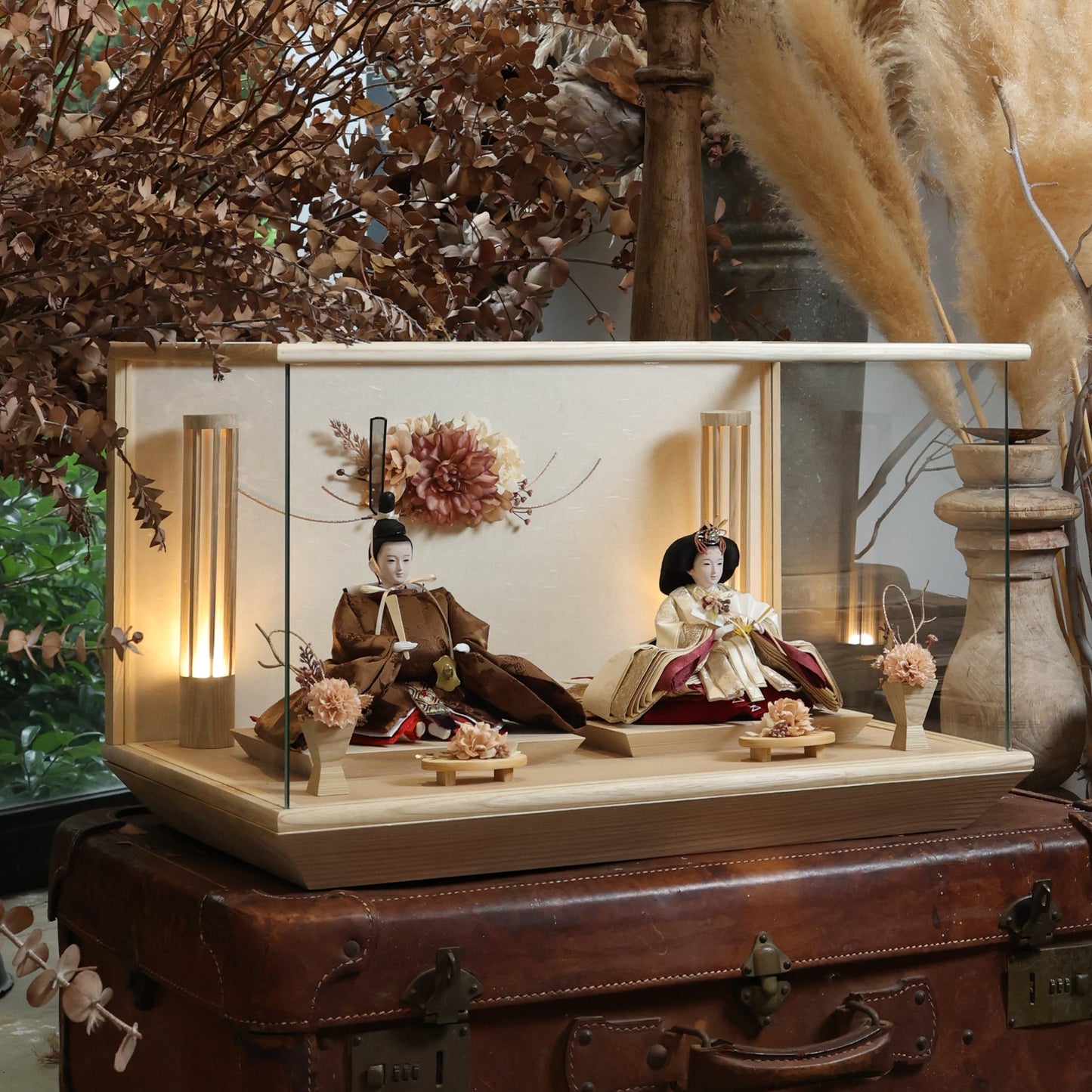 里桜　rio｜26雛人形ケース飾り