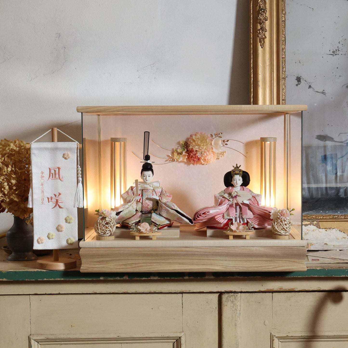 咲　saki｜26雛人形ケース飾り