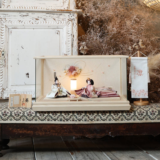 柴田家千代作　咲乃　sakuno｜26雛人形ケース飾り