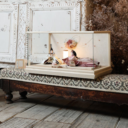 柴田家千代作　咲乃　sakuno｜26雛人形ケース飾り