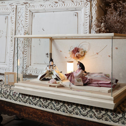 柴田家千代作　咲乃　sakuno｜26雛人形ケース飾り