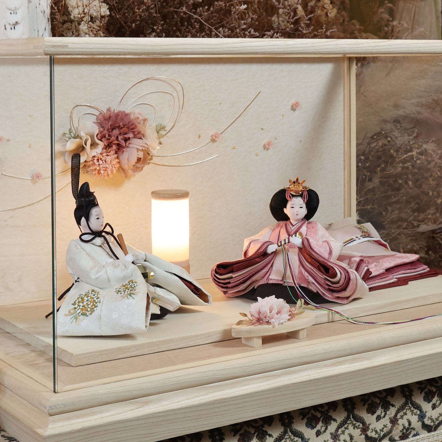 柴田家千代作　咲乃　sakuno｜26雛人形ケース飾り