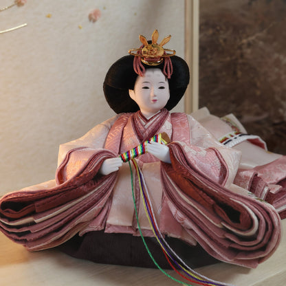 柴田家千代作　咲乃　sakuno｜26雛人形ケース飾り