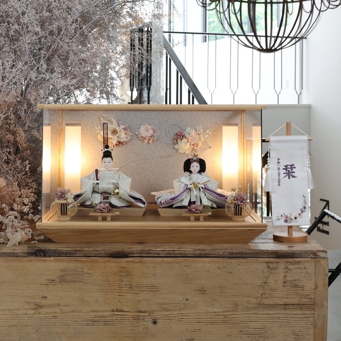 紫乃　shino｜26雛人形ケース飾り