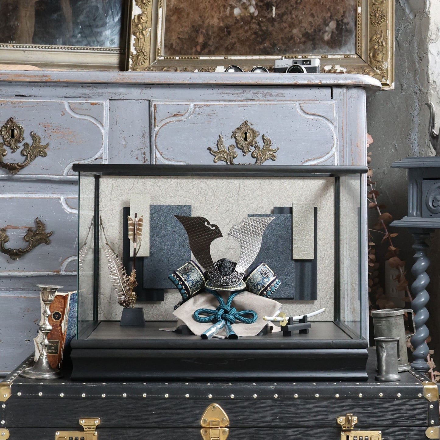 甲冑師「翠鳳」作品　宗士 soushi | 26祈兜 ケース飾り