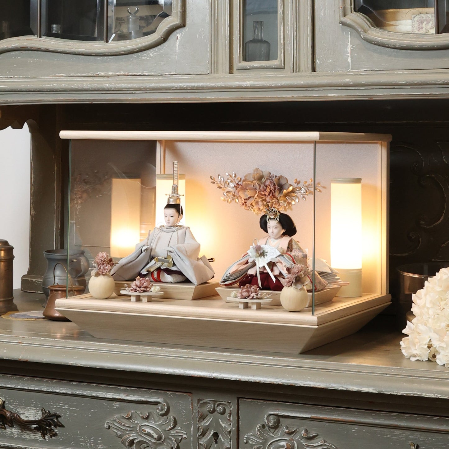 すみれ　sumire｜26雛人形ケース飾り