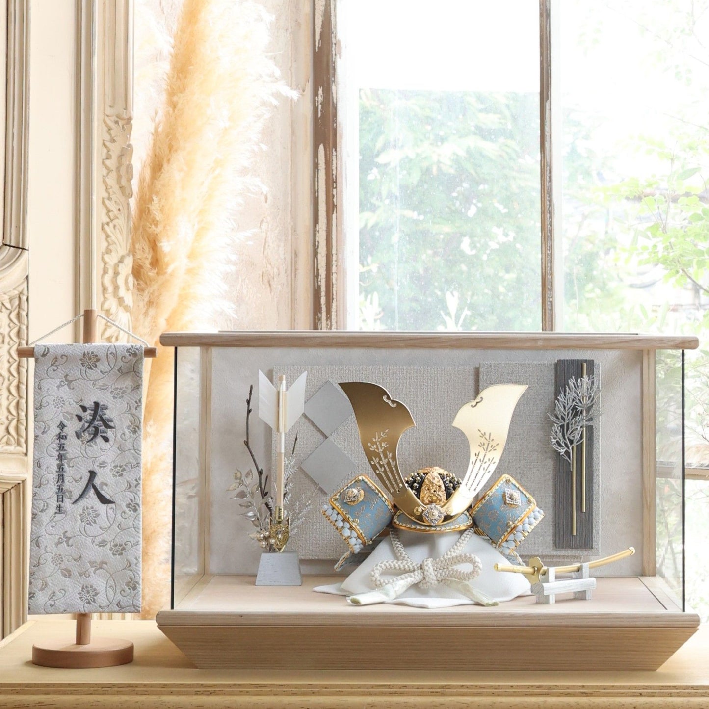 甲冑師「翠鳳」作品　翔 syou | 26祈兜 ケース飾り