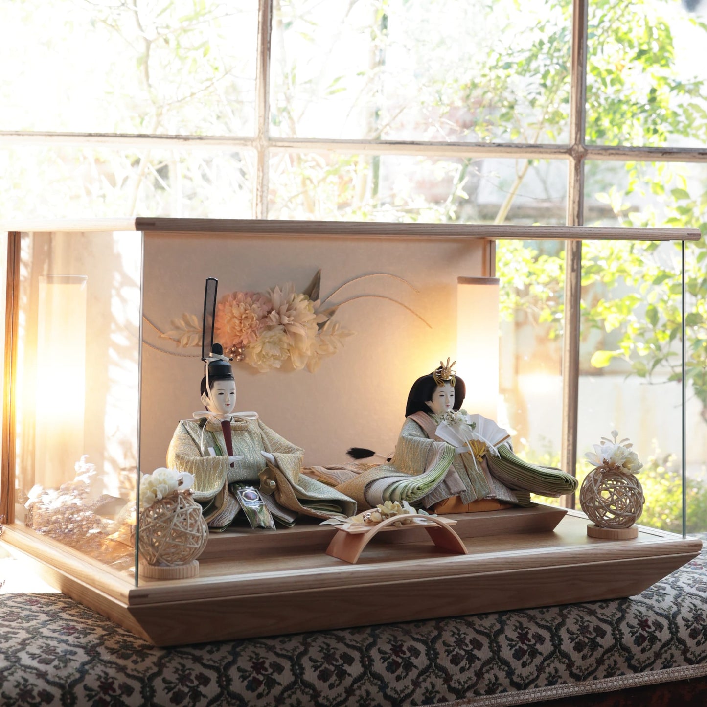 京都西陣袋帯　月音　tsukine｜26雛人形ケース飾り