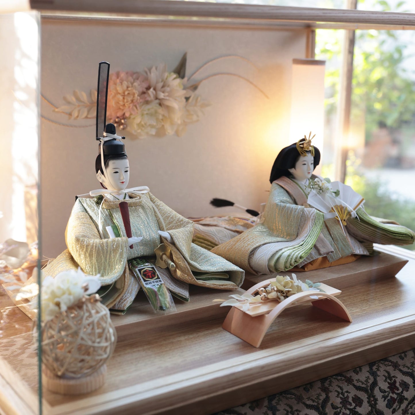 京都西陣袋帯　月音　tsukine｜26雛人形ケース飾り