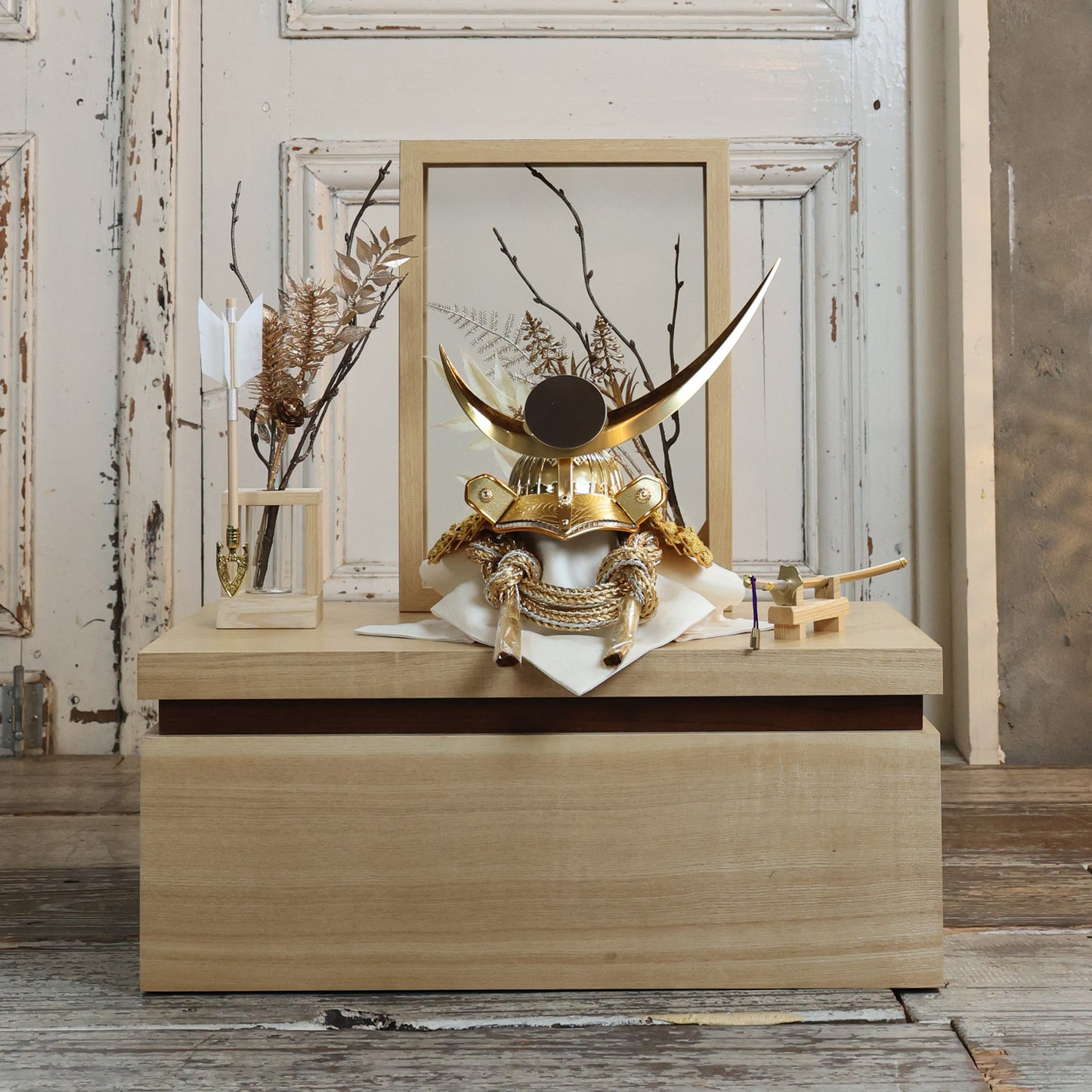 甲冑師「翠鳳」作品  大和 yamato | 26祈兜 収納飾り