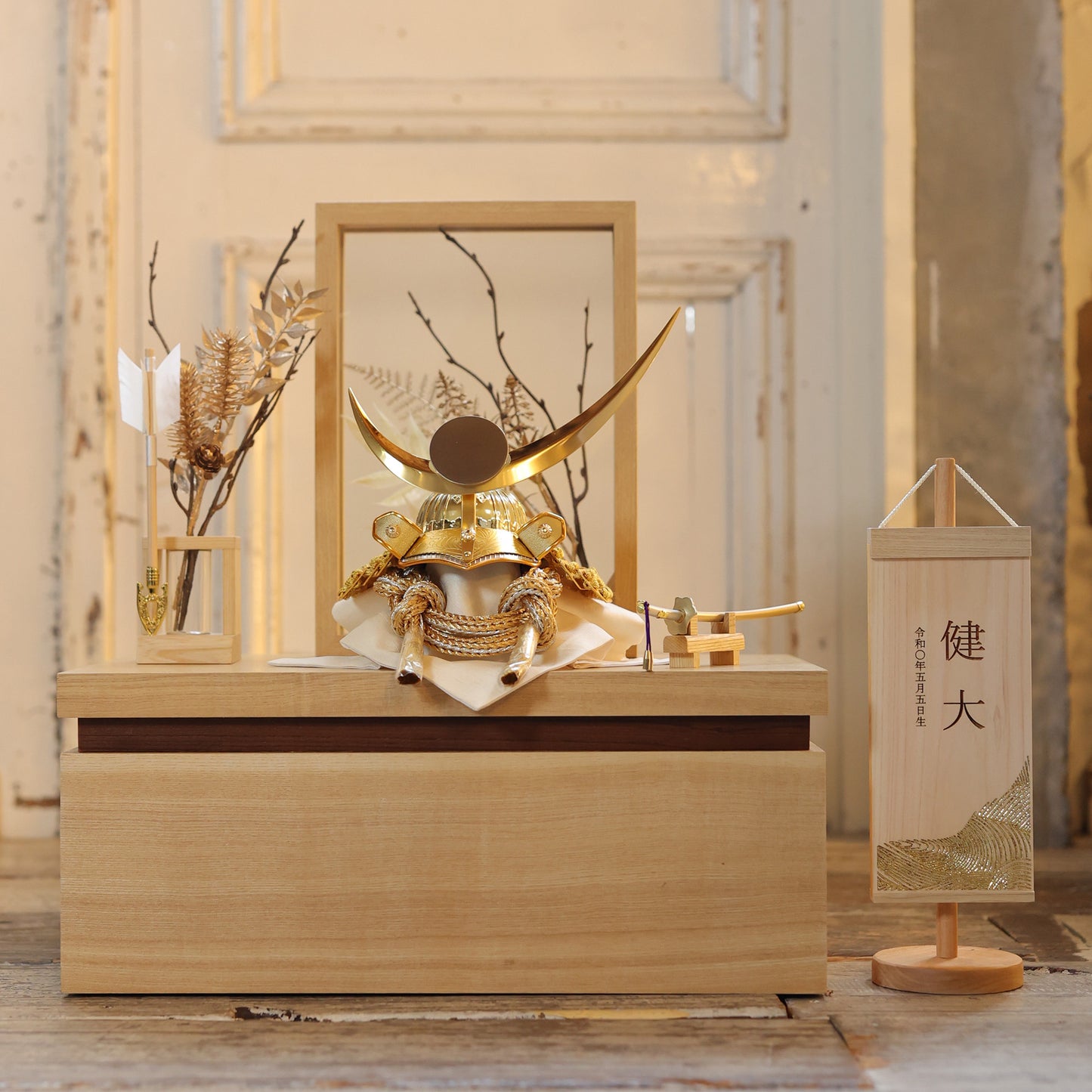 甲冑師「翠鳳」作品  大和 yamato | 26祈兜 収納飾り