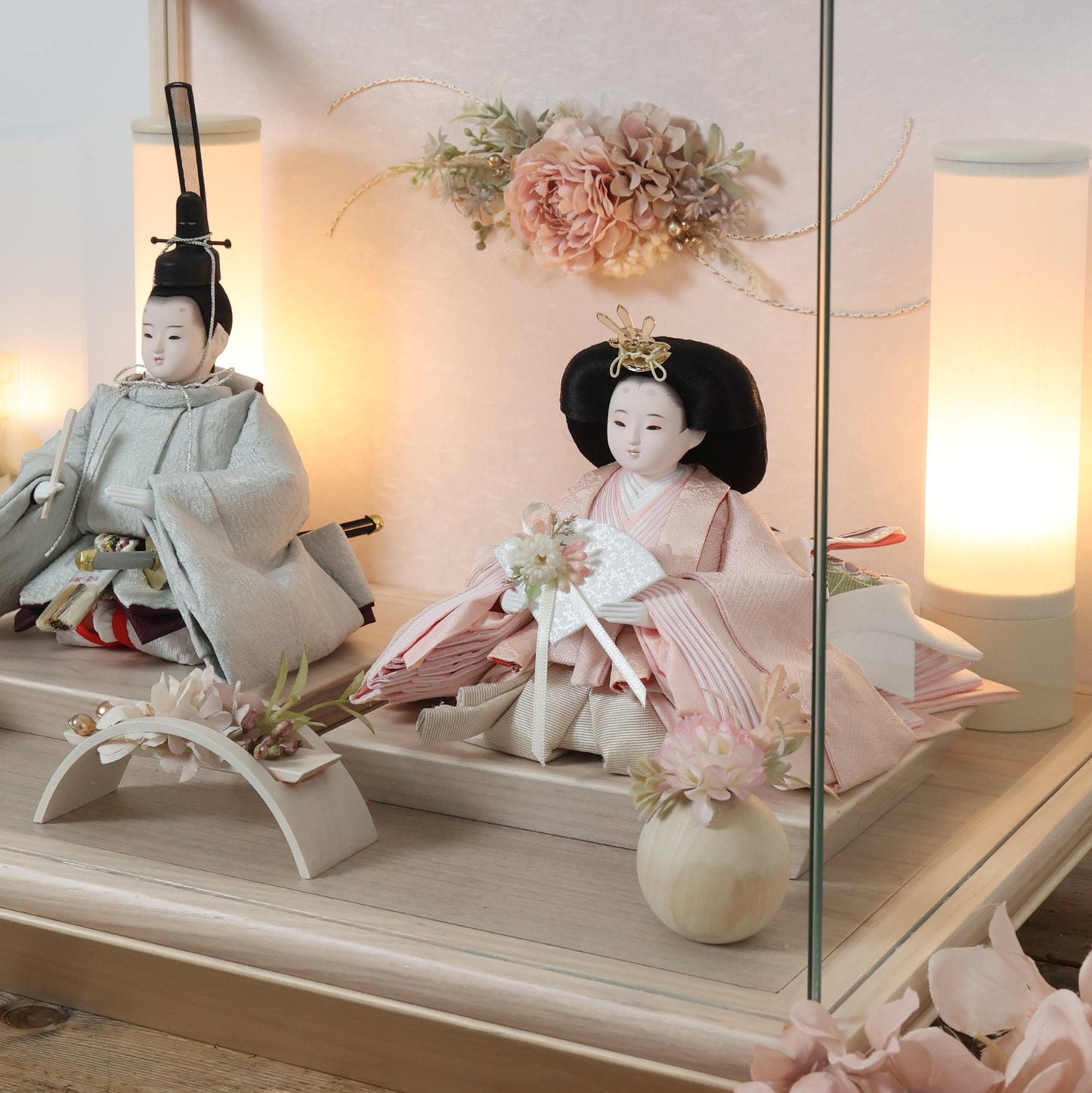 ゆなみ　yunami｜26雛人形ケース飾り