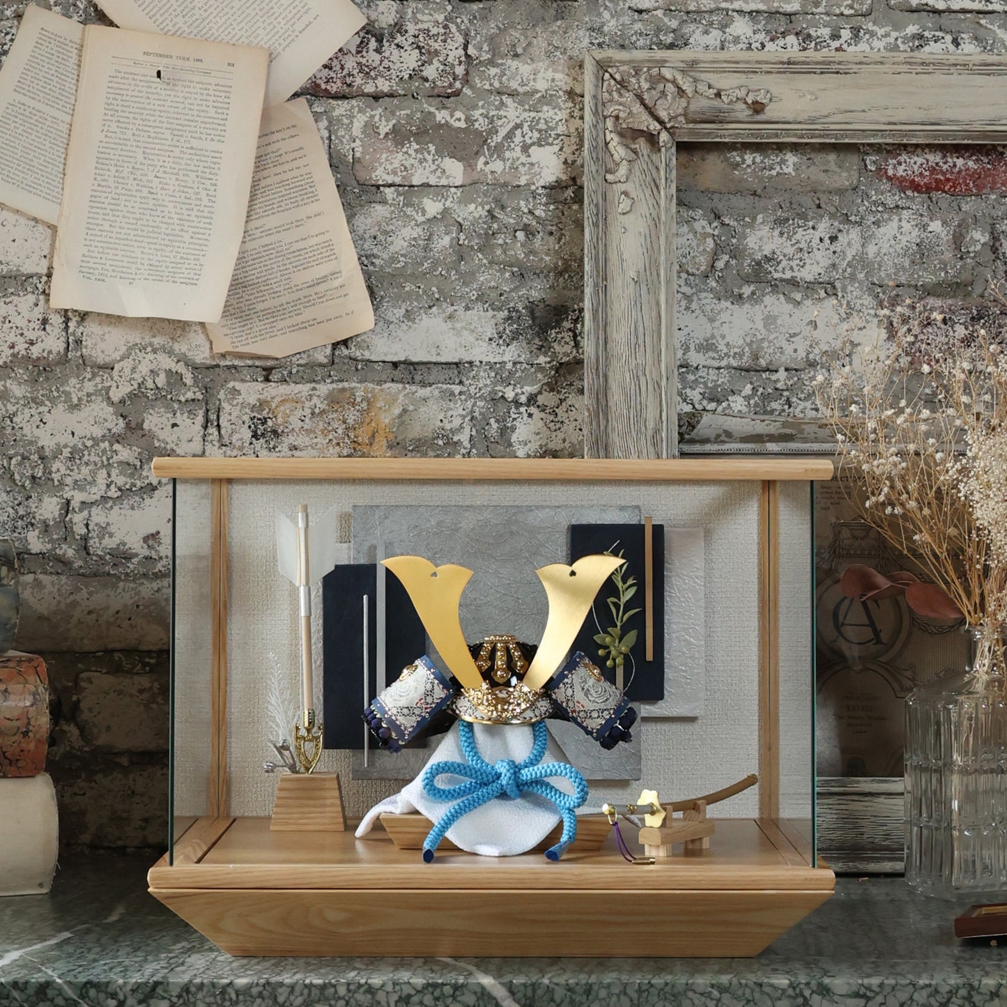 甲冑師「加藤良」作品　悠 yū | 26祈兜 ケース飾り