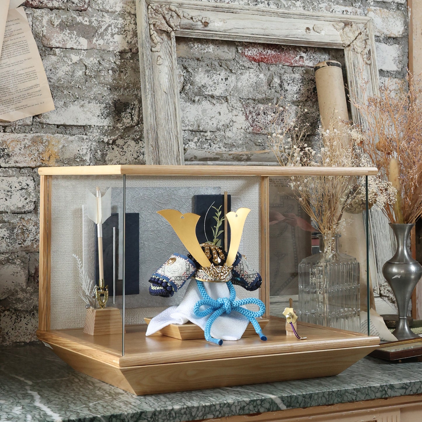 甲冑師「加藤良」作品　悠 yū | 26祈兜 ケース飾り