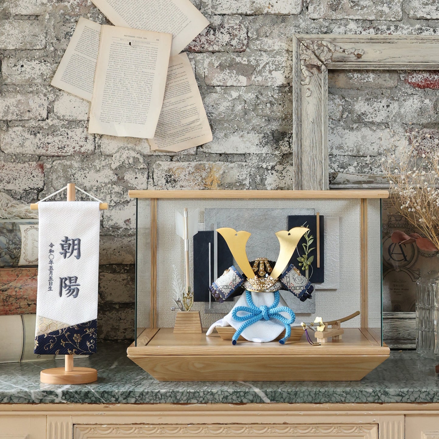 甲冑師「加藤良」作品　悠 yū | 26祈兜 ケース飾り