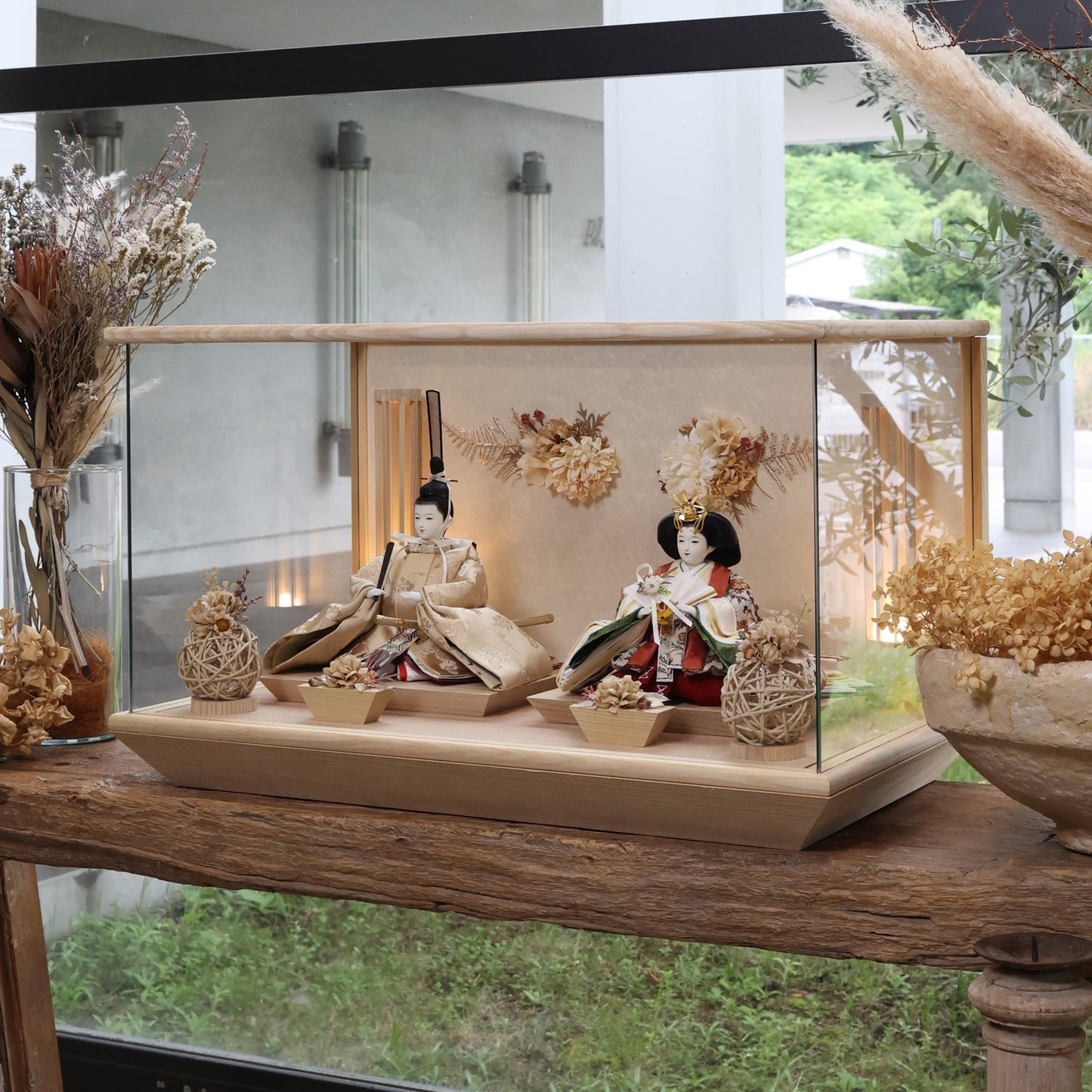 優愛　想　yuua｜26雛人形ケース飾り