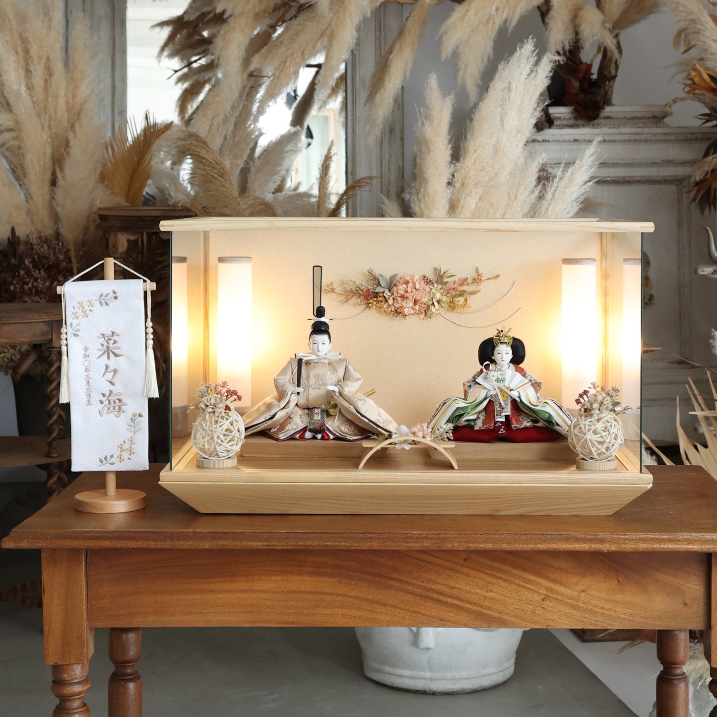 優愛　願　yuua｜26雛人形ケース飾り