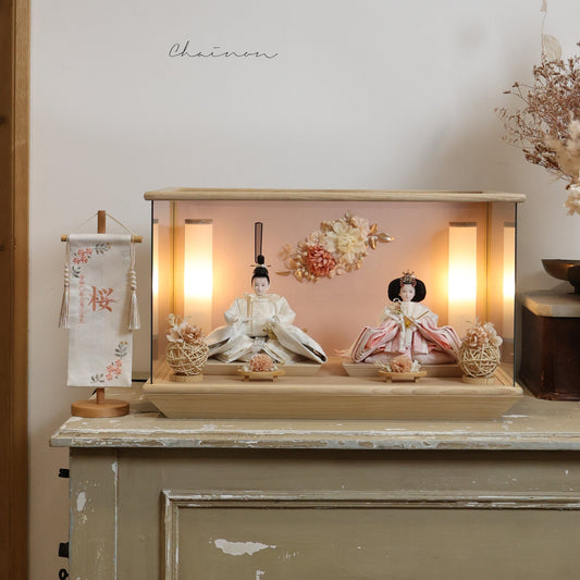 優美　願　yuubi｜26雛人形ケース飾り