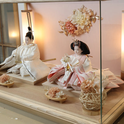 優美　願　yuubi｜26雛人形ケース飾り