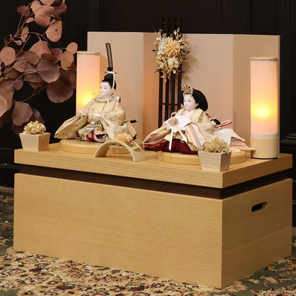 ゆうか（屏風）　yuuka｜26雛人形収納飾り