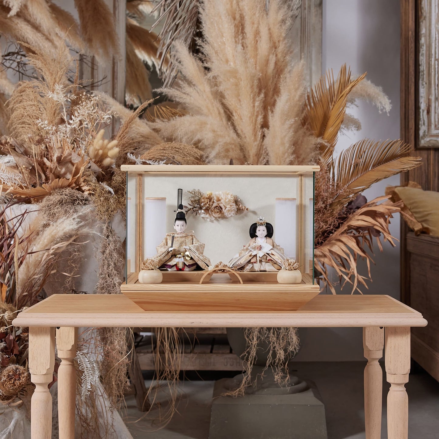 ゆうか　願　yuuka｜26雛人形ケース飾り