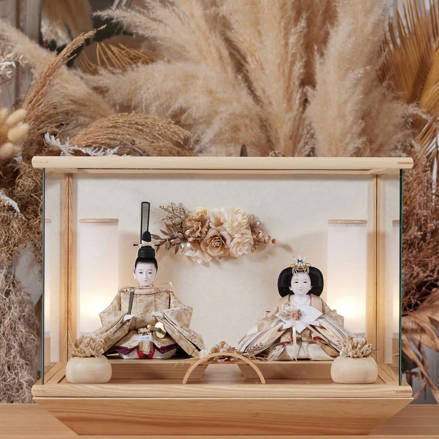 ゆうか　願　yuuka｜26雛人形ケース飾り
