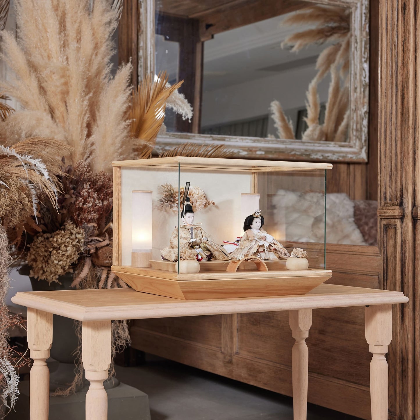 ゆうか　願　yuuka｜26雛人形ケース飾り