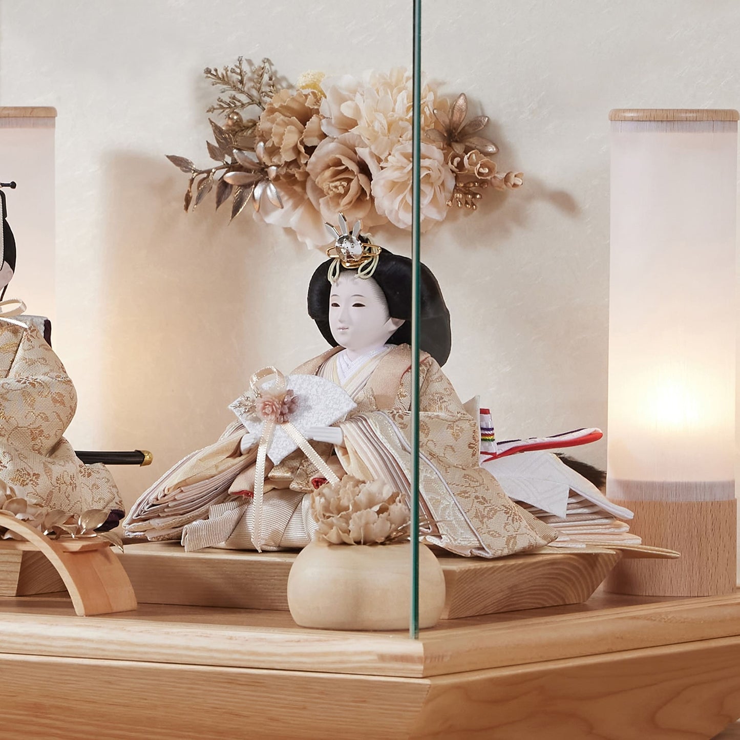 ゆうか　願　yuuka｜26雛人形ケース飾り