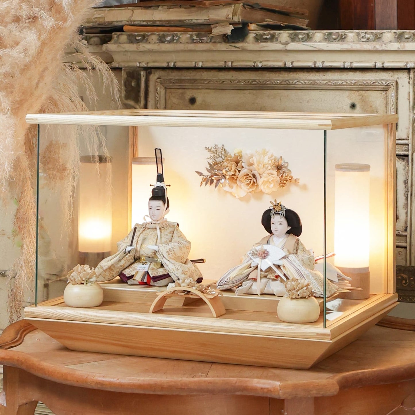 ゆうか　願　yuuka｜26雛人形ケース飾り