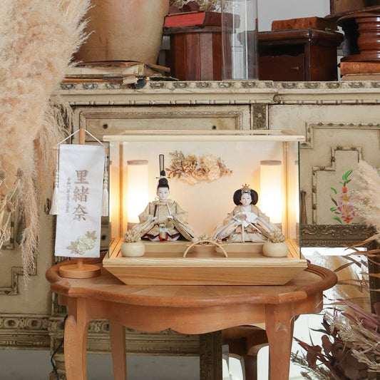 ゆうか　願　yuuka｜26雛人形ケース飾り