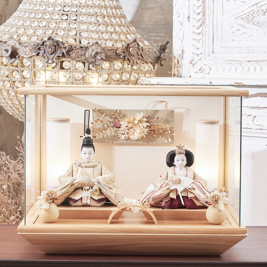 ゆうか　想　yuuka｜26雛人形ケース飾り