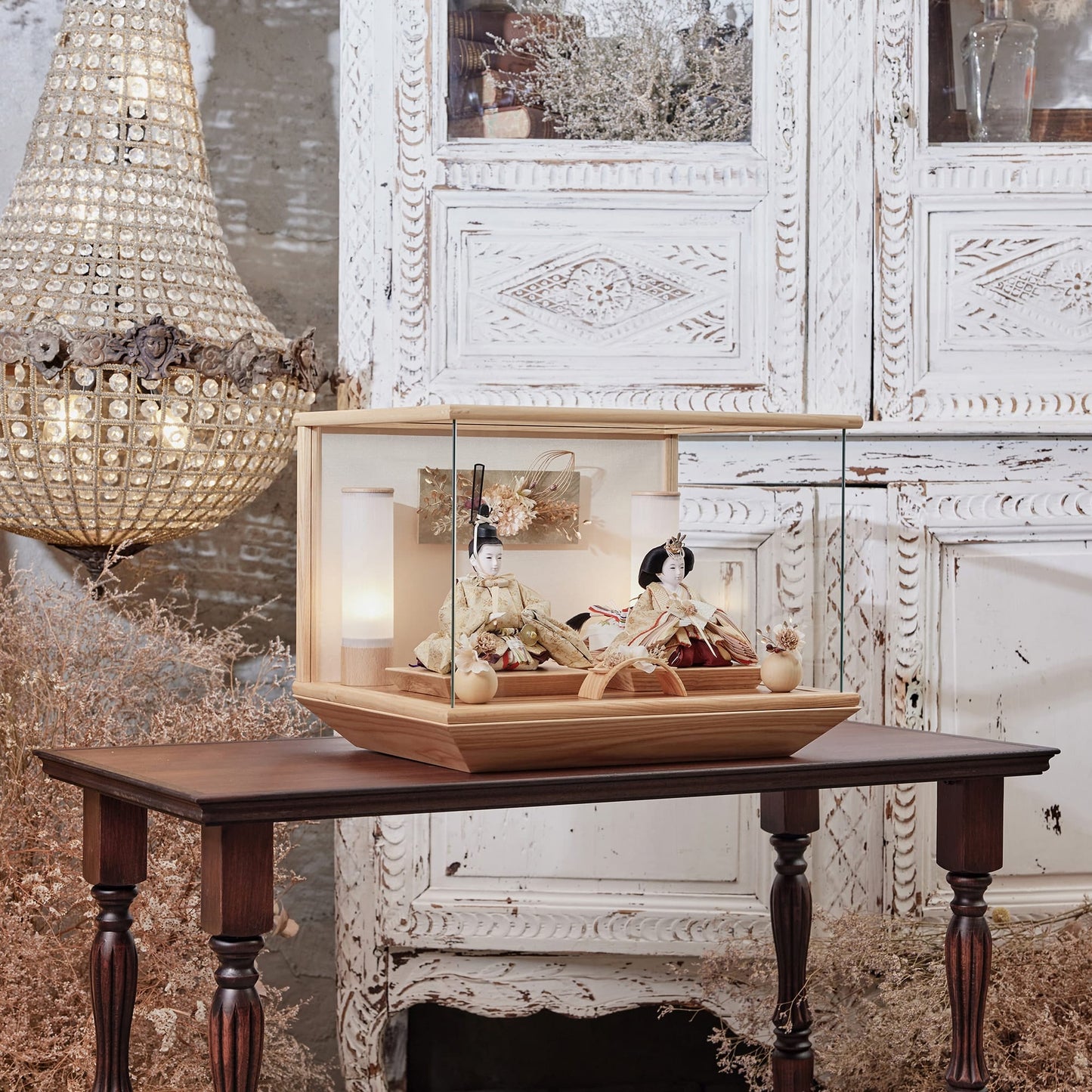 ゆうか　想　yuuka｜26雛人形ケース飾り