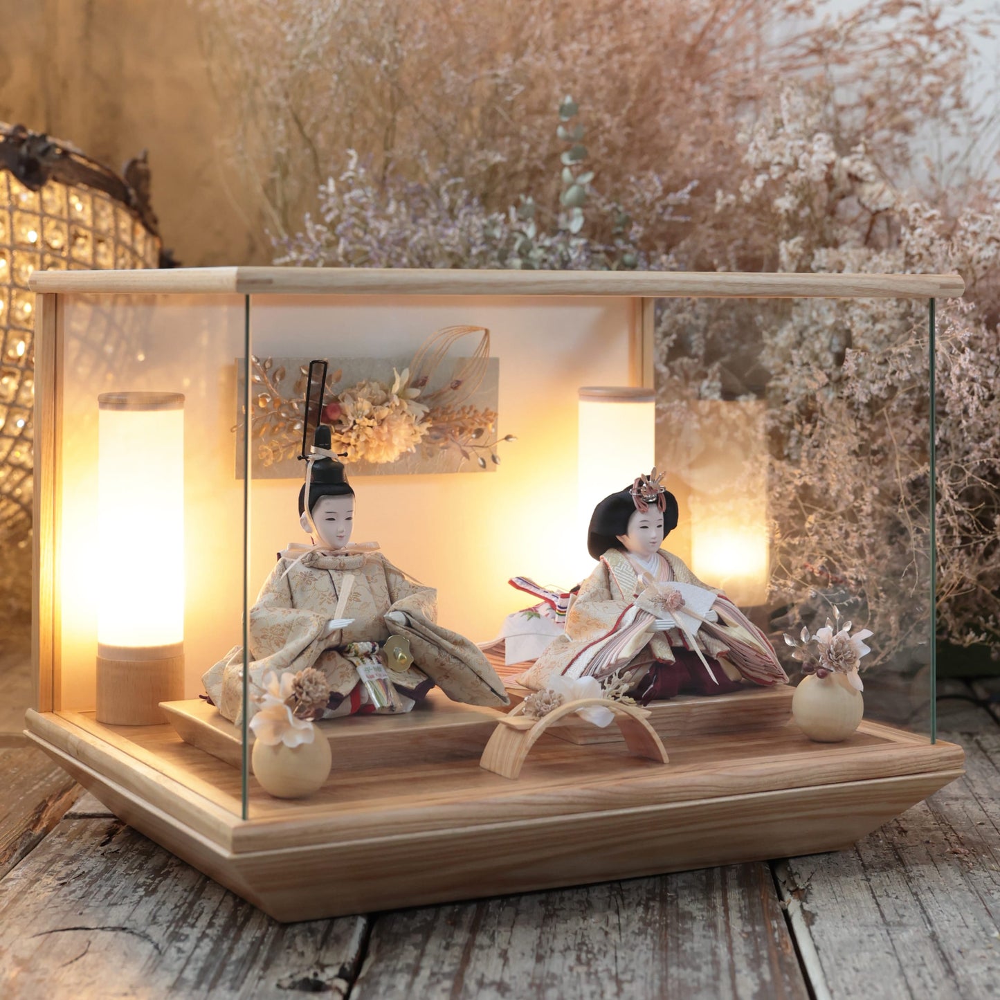 ゆうか　想　yuuka｜26雛人形ケース飾り