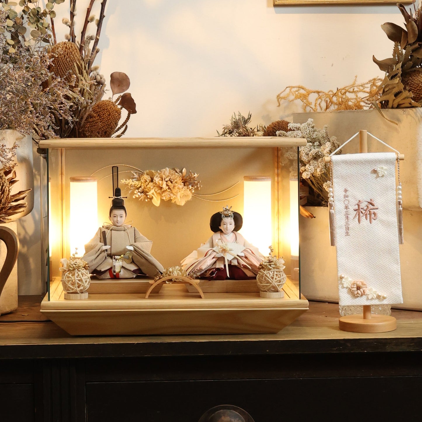 ゆうり　yuuri｜26雛人形ケース飾り