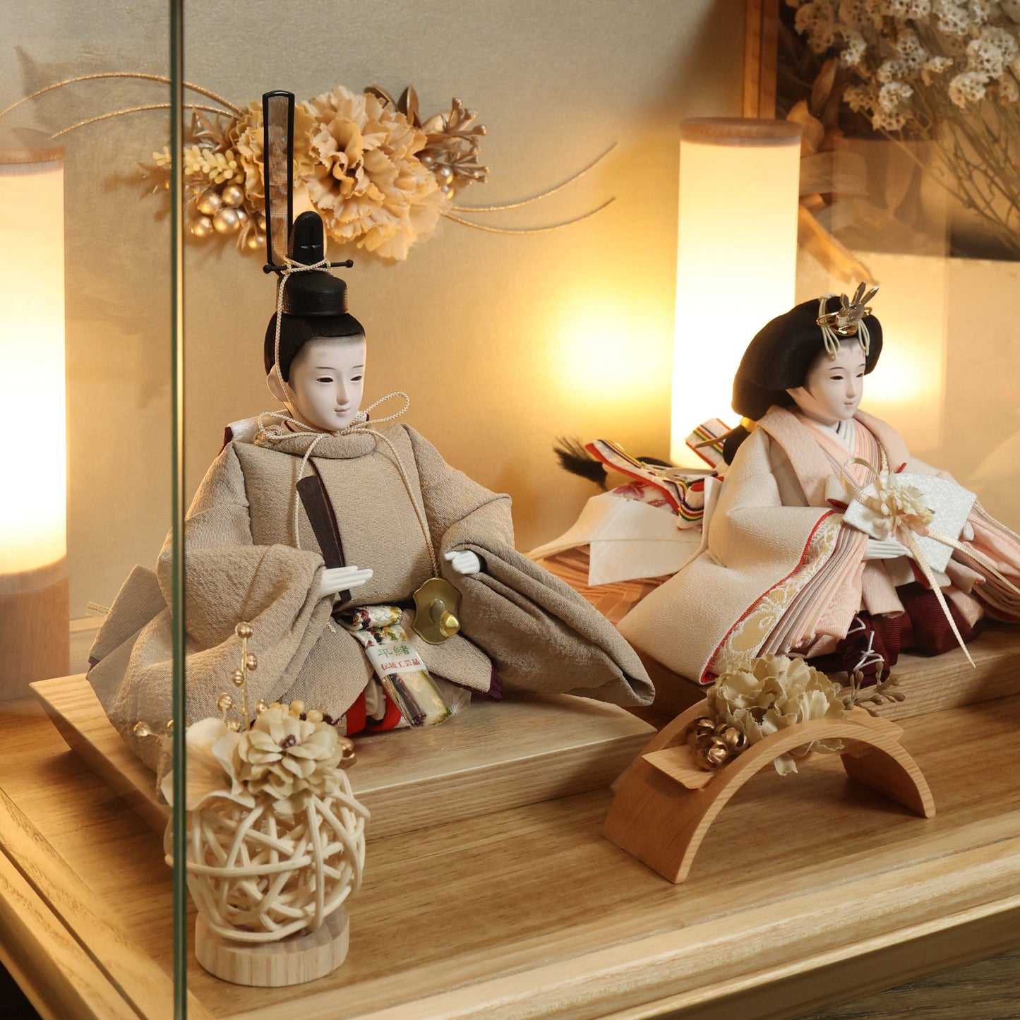ゆうり　yuuri｜26雛人形ケース飾り