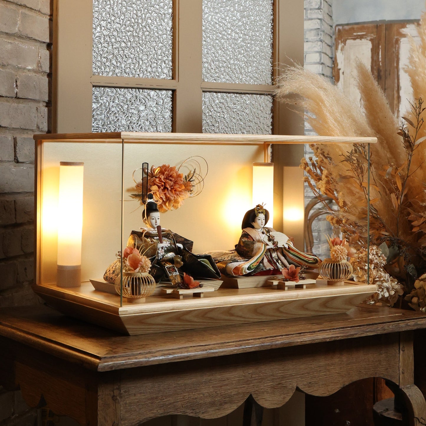 京都西陣袋帯　瑞花　zuika｜26雛人形ケース飾り