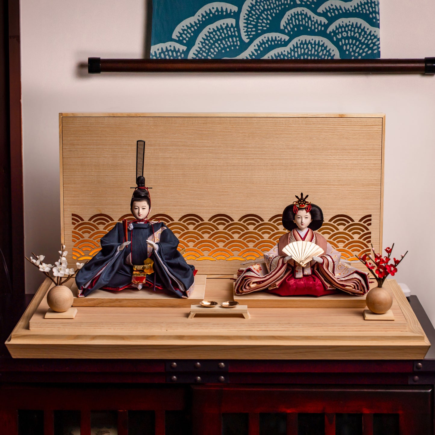 紺音　konon｜26雛人形ケース飾り